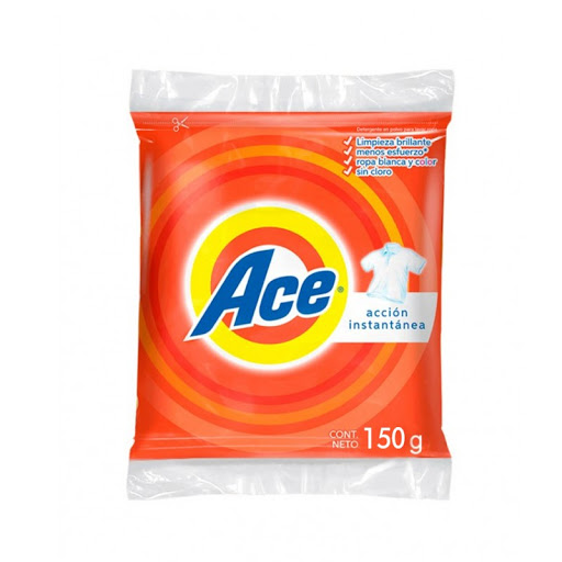 DETERGENTE EN POLVO ACE 150 GR.