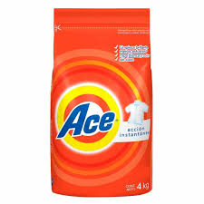 DETERGENTE EN POLVO ACE 4 KG.