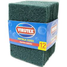 ESPONJA VIRUTEX VERDE 12 UND.