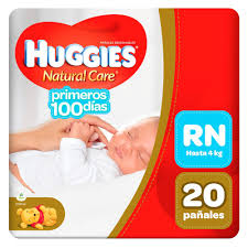 PAÑALES HUGGIES R/N 20 UND.