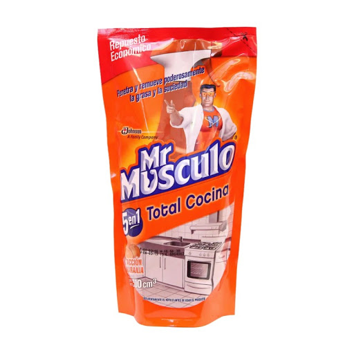 LIMPIADOR MR MUSCULO SACA GRASA SACHET NARANJA 500 ML. 