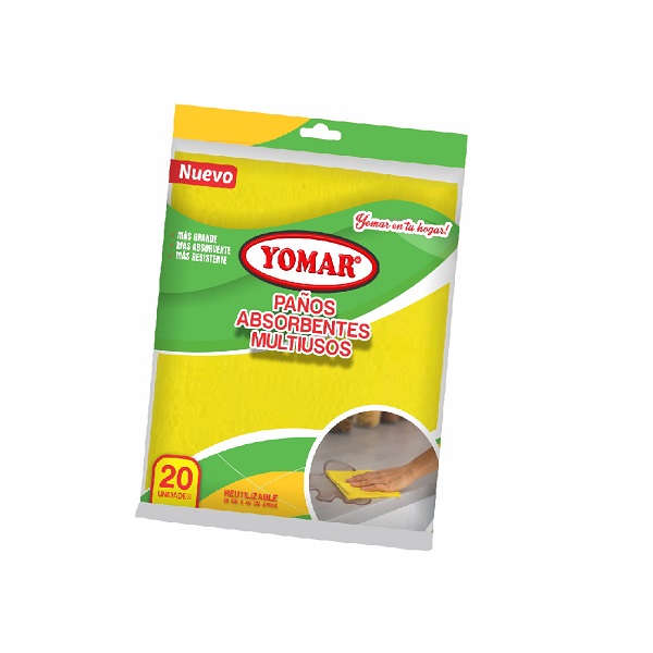 PAÑOS SAPOLIO ABSORVENTES 20 UND. 