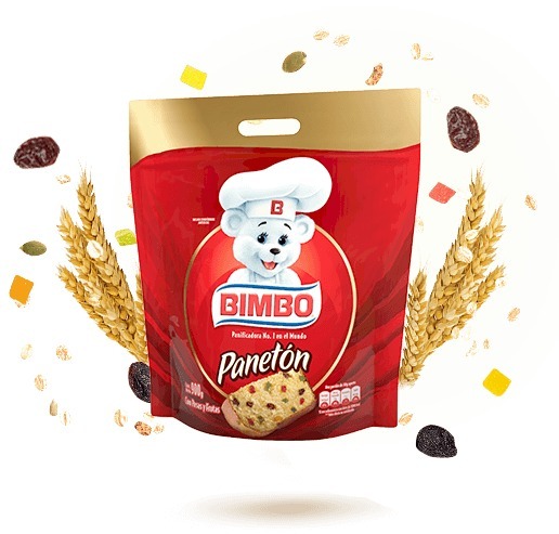 PANETON BIMBO BOLSA 900 GR.