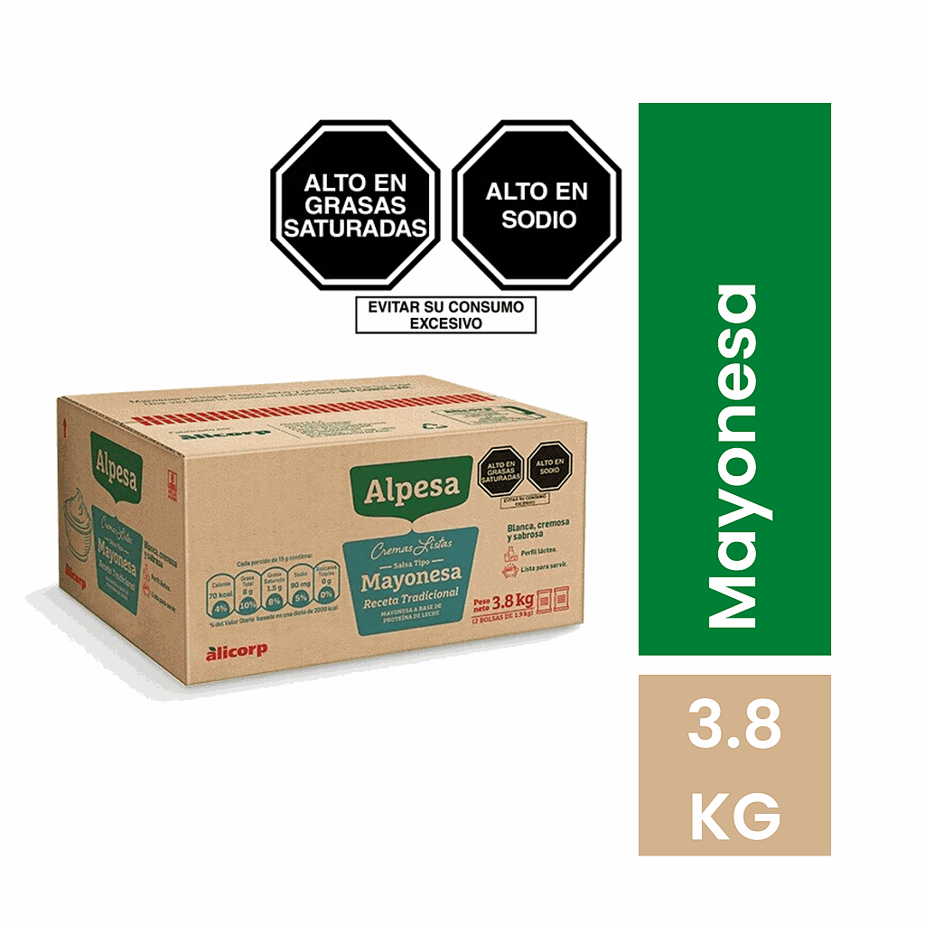 MAYONESA ALPESA 3.8 KG.