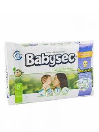 PAÑALES BABYSEC CUIDADO TOTAL &quot;G&quot; 44 UND.