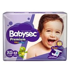PAÑALES BABYSEC PREMIUM &quot;XG&quot; 48 UND.