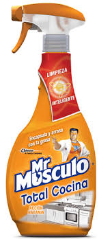 LIMPIADOR MR MUSCULO SACA GRASA NARANJA GATILLO 500 ML. 