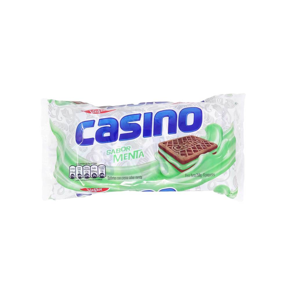 GALLETA CASINO MENTA PACK 6 UND.