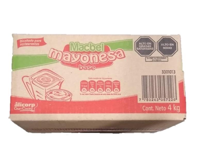 MAYONESA BASE MACBEL 4 KG.