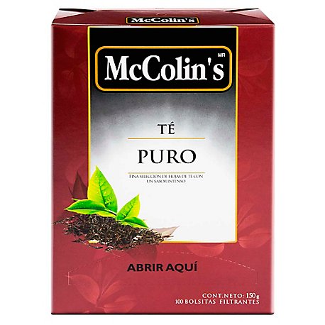 INFUSIONES MCCOLINS TE PURO 100 UND.