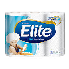 PAPEL TOALLA ELITE ULTRA 3 ROLLOS.