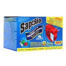 SAPOLIO REPELENTE ZANCUDO ELECTRICO 6 PASTILLAS.