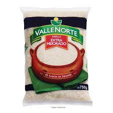 ARROZ VALLE NORTE AZUL 750 GR .