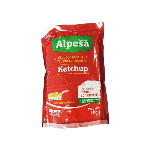 KETCHUP ALPESA DOY PACK 1 KG.