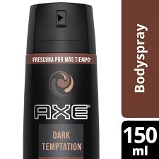DESODORANTE AXE BODY DARK TEMPTATION 150 ML. PACK 2