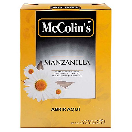 INFUSIONES MCCOLINS MANZANILLA 100 UND.