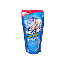 LIMPIADOR MR MUSCULO VIDRIO SACHET 500 ML.