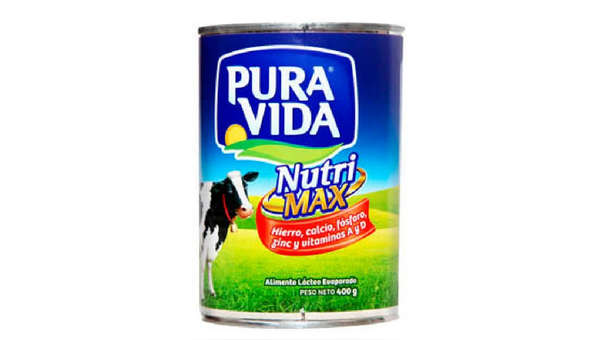 LECHE PURA VIDA AZUL NUTRIMAX 395 GR.