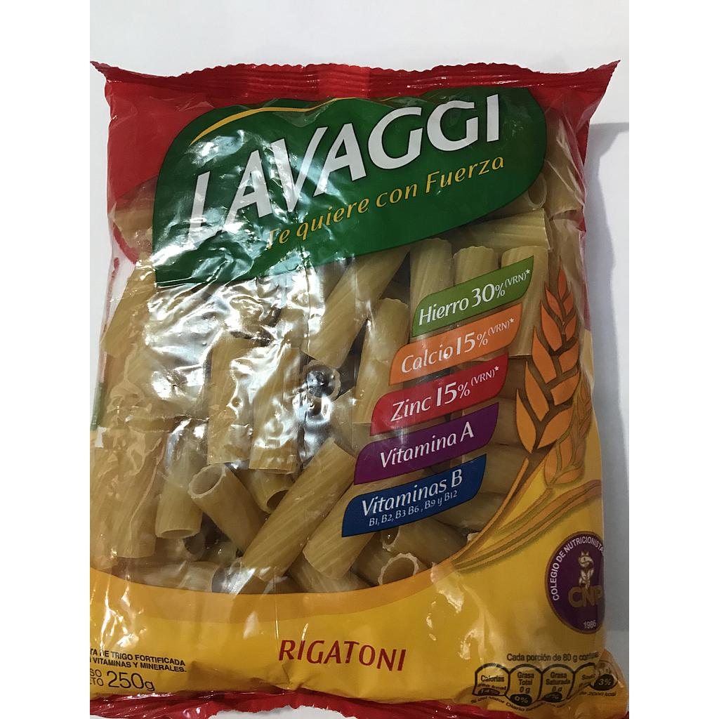 FIDEOS LAVAGGI RIGATONI 250 GR.