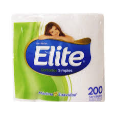 SERVILLETAS ELITE CORTADAS 200 UND.