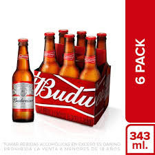CERVEZA BUDWEISER 343 ML.