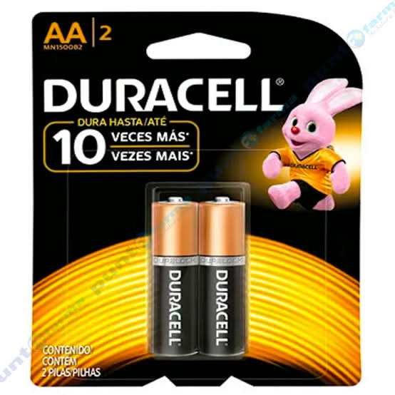 PILAS DURACELL DOBLE AA ALCALINA.