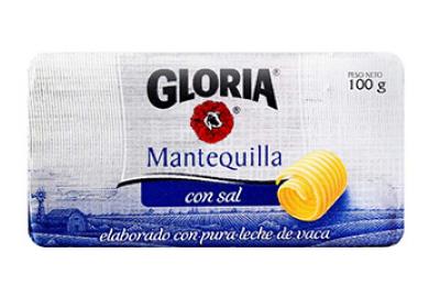MANTEQUILLA GLORIA BARRA 100 GR.