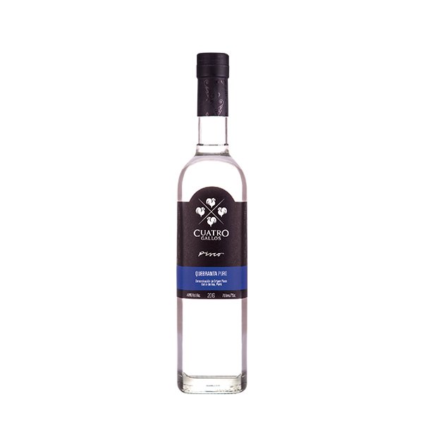 PISCO 4 GALLOS QUEBRANTA 750 ML.