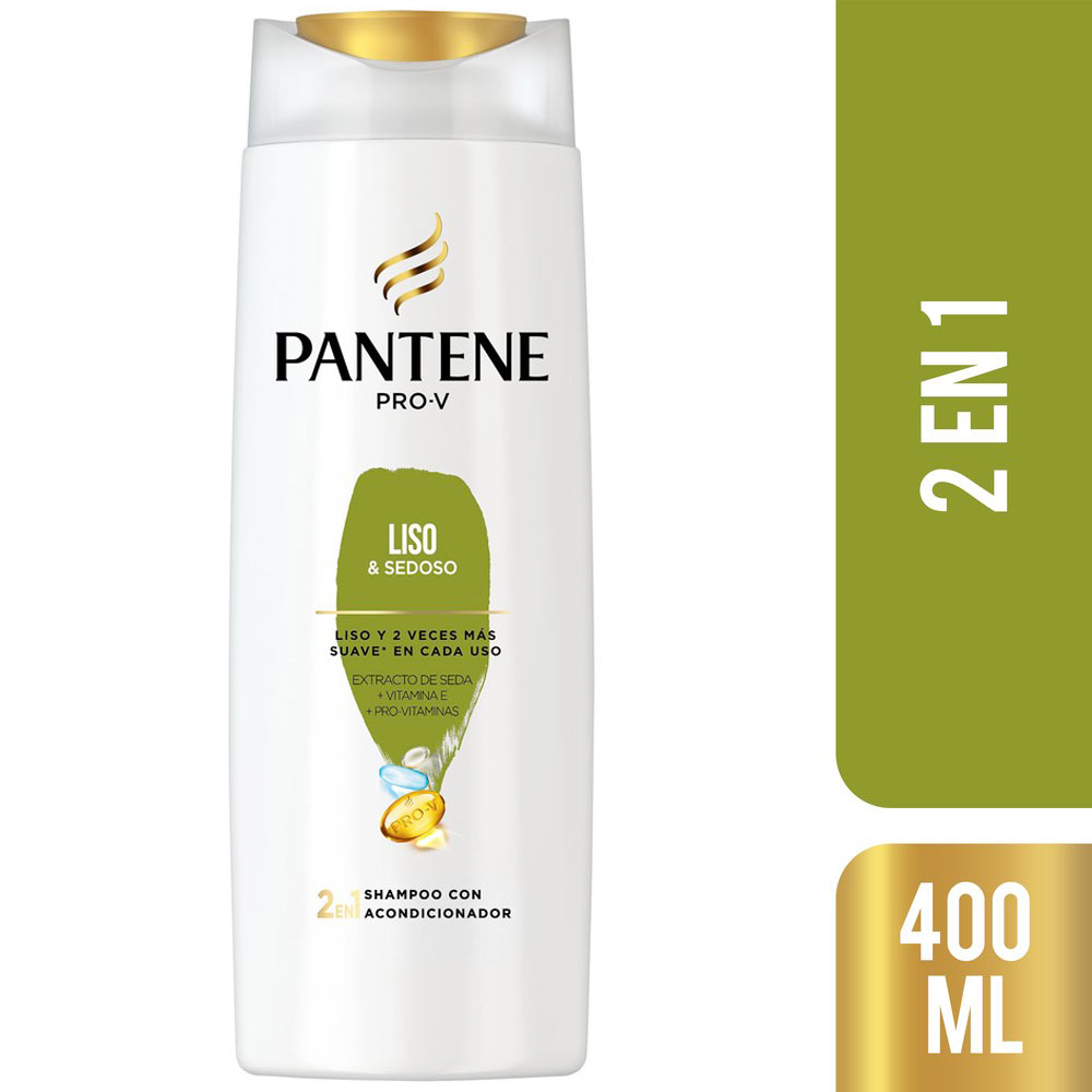 SHAMPOO PANTENE LISO SEDOSO 400 ML.
